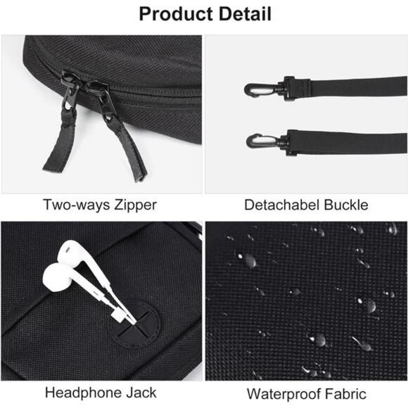 Crossbody Bag for Mens,Travel Passport Wallet Bag for Men for Cell - Picture 6 of 7